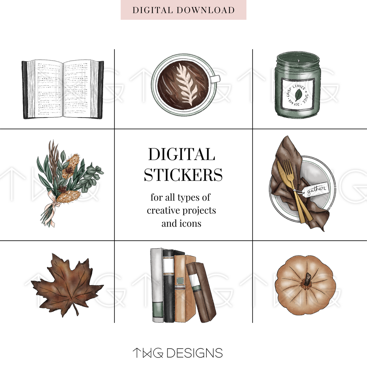 Crafting Supplies Clipart Collection – TWG Designs