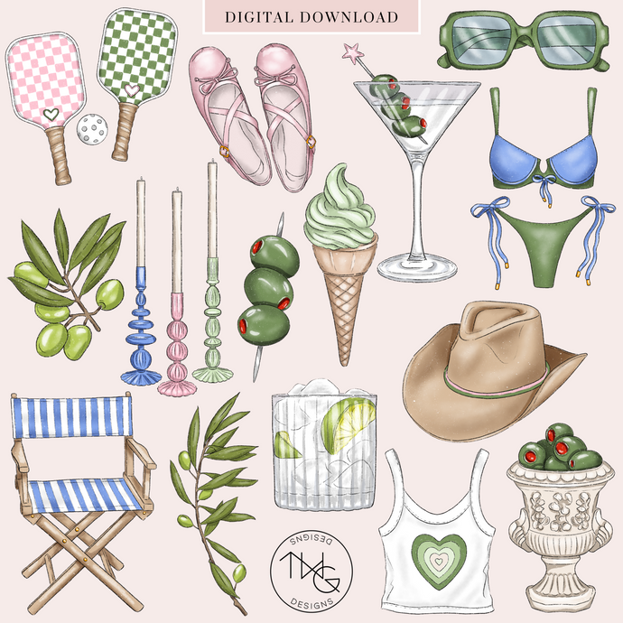 Olive You Clipart Collection