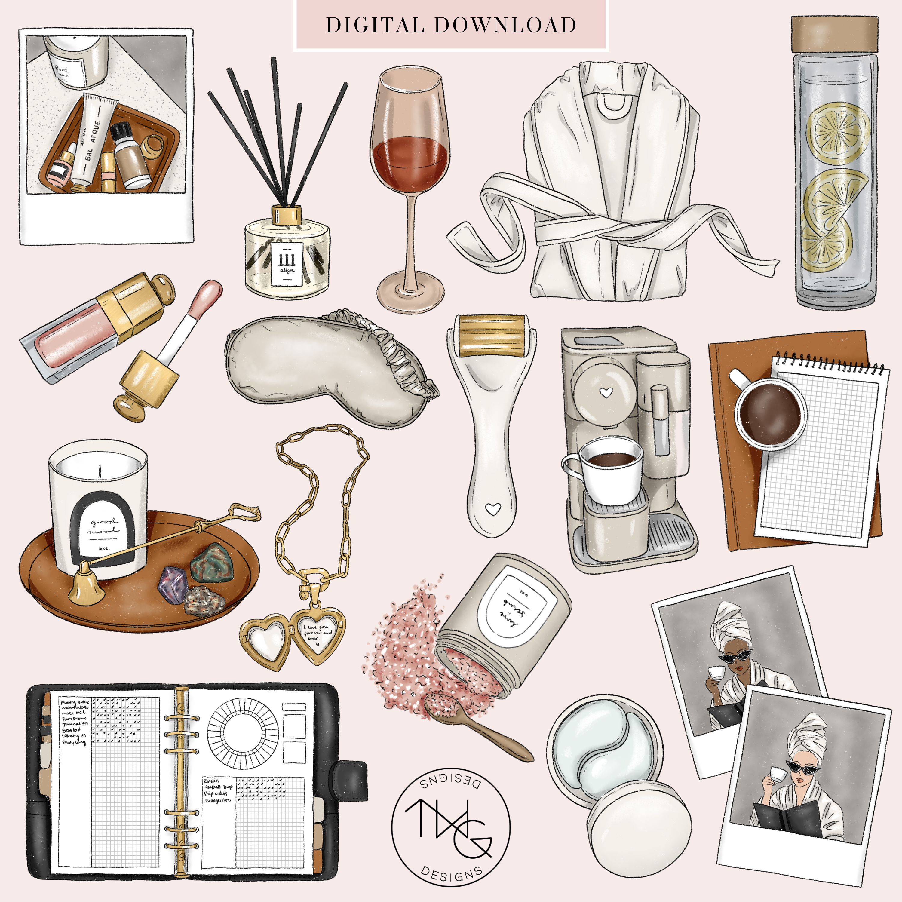 https://www.twgdesigns.com/cdn/shop/files/selfcarerelaxingplanningskincarecoffeejournalingclipartclipartgraphicsbundlefordigitalplannerstickersplanningbulletjournalscrapbookingelements1_3000x.png?v=1683211448