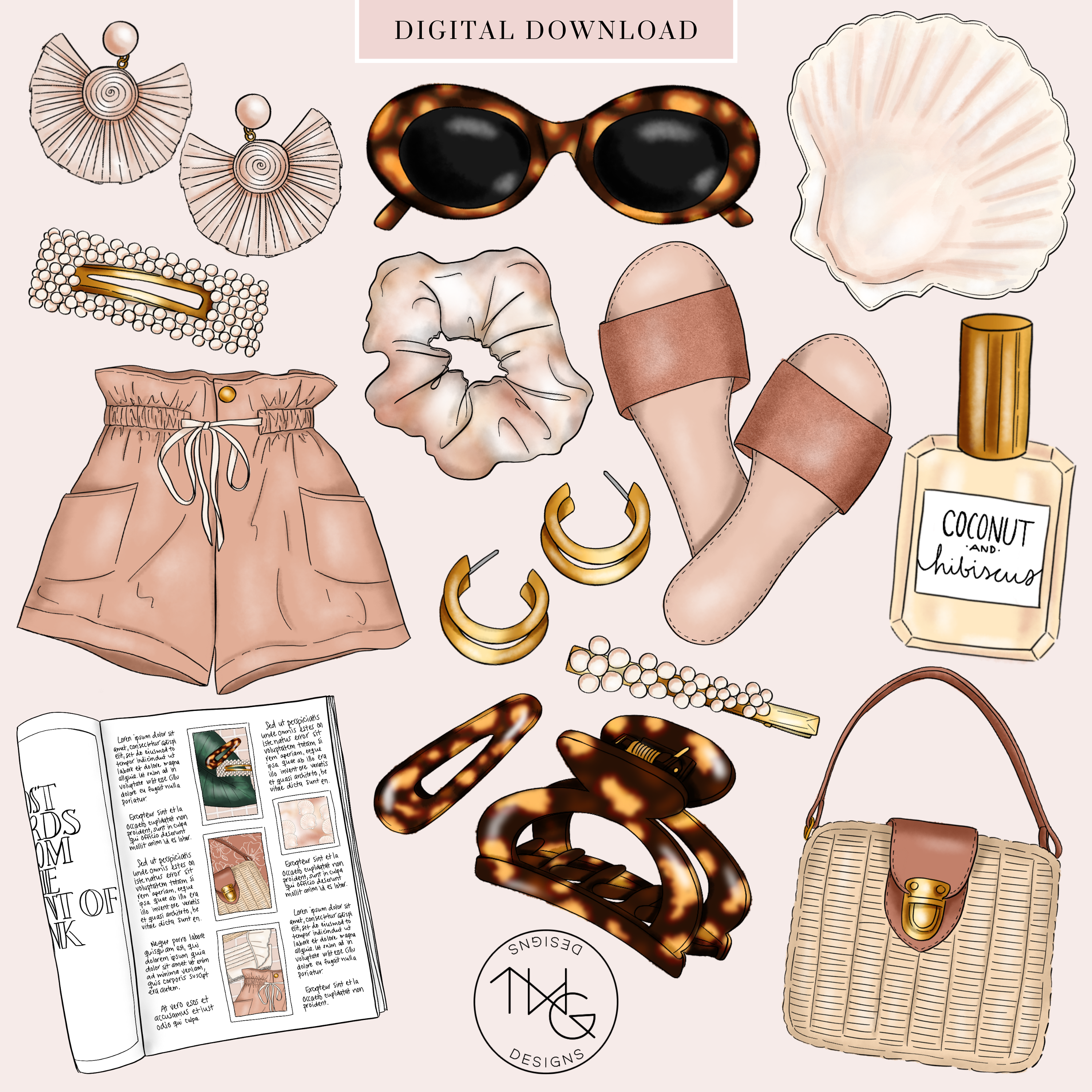 Crafting Supplies Clipart Collection – TWG Designs